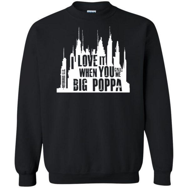 big poppa sweatshirt - black