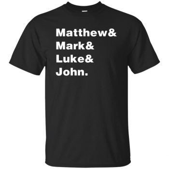 matthew mark luke john shirt - black
