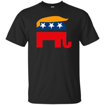 republican elephant tshirt - black
