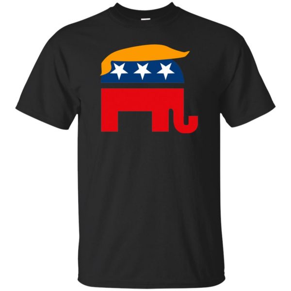 republican elephant tshirt - black