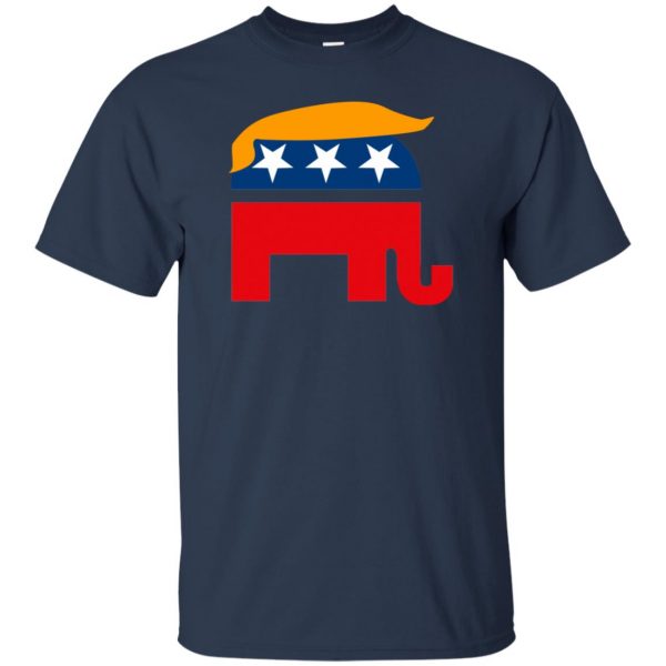 republican elephant t shirt - navy blue