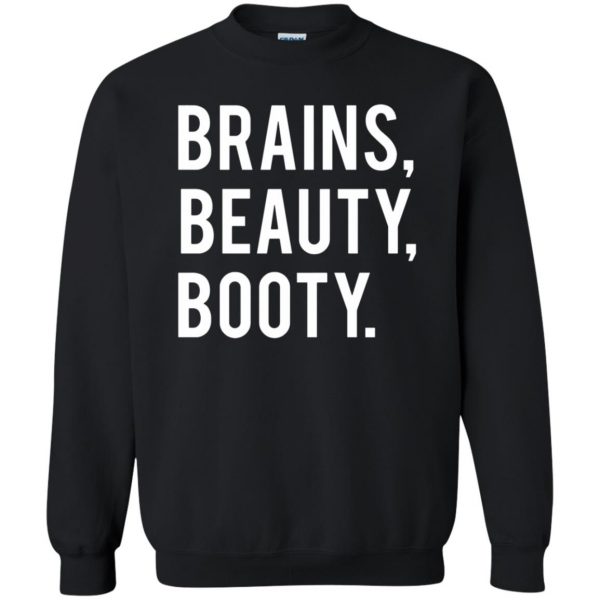 brains beauty booty sweatshirt - black