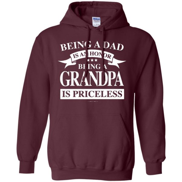 grandpa hoodie - maroon