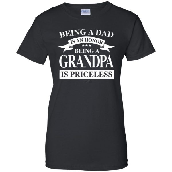 grandpa womens t shirt - lady t shirt - black