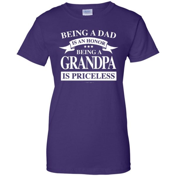 grandpa womens t shirt - lady t shirt - purple