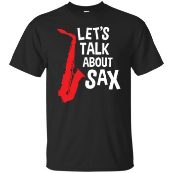 saxophone t shirts funny - black