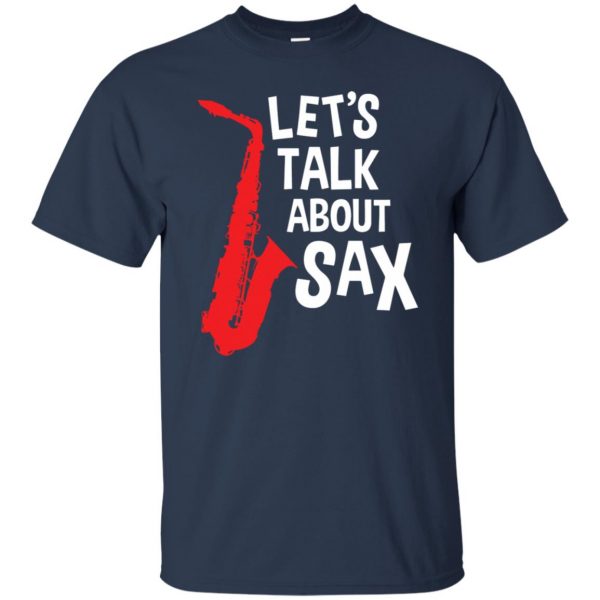 saxophone funny t shirt - navy blue