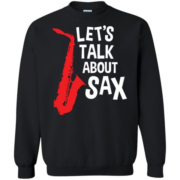 saxophone funny sweatshirt - black