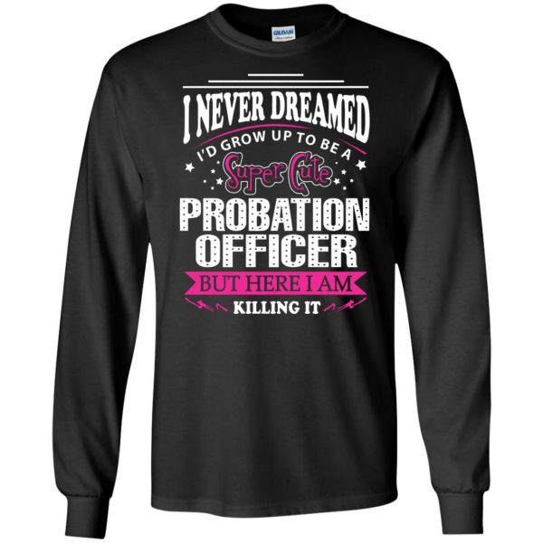 probation officer long sleeve - black