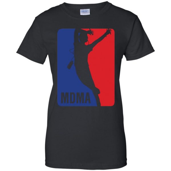 mdma womens t shirt - lady t shirt - black