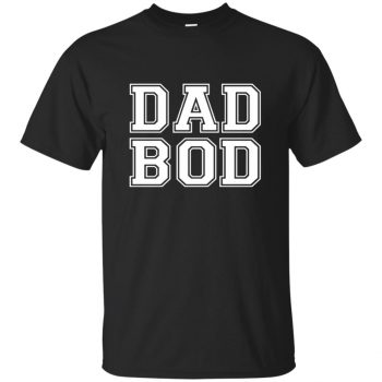 dad bod tank top - black