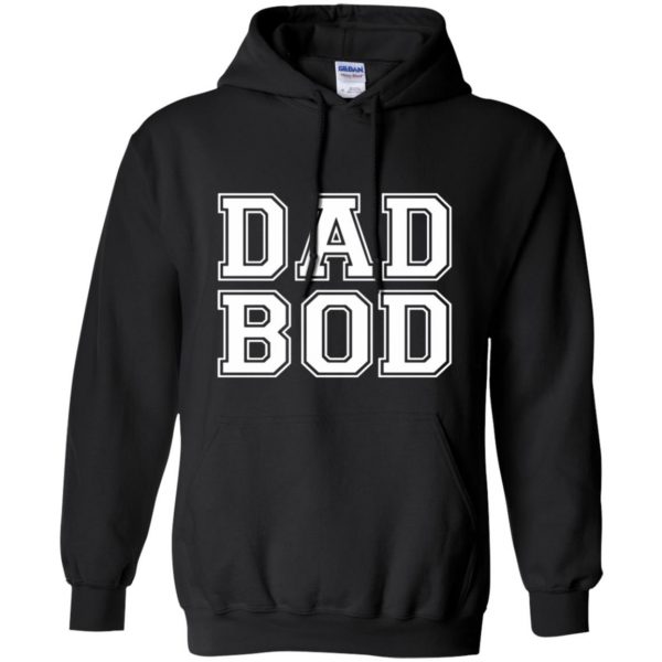 dad bod hoodie - black