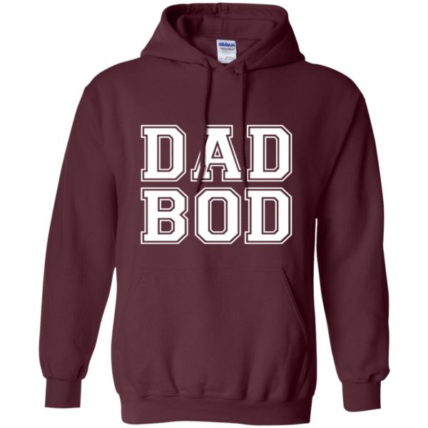dad bod hoodie - maroon