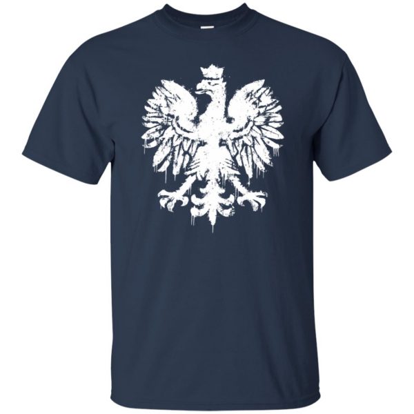 polish eagle t shirt - navy blue