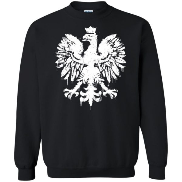 polish eagle sweatshirt - black