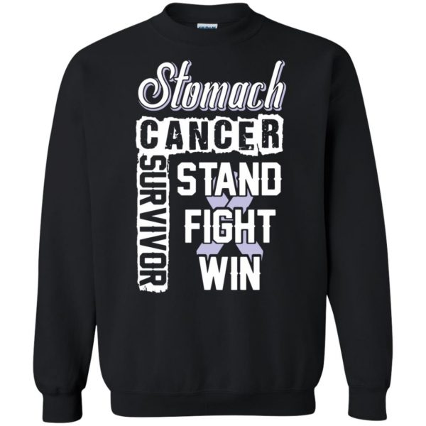 stomach cancer sweatshirt - black