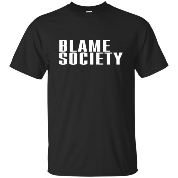 blame society t shirt - black