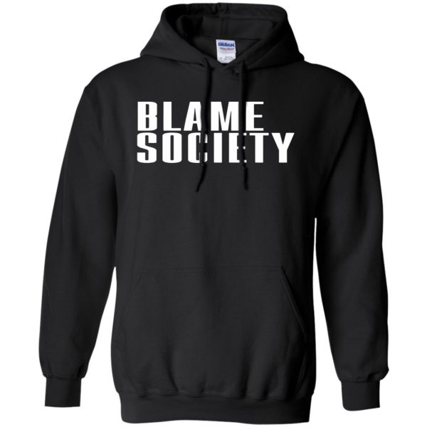 blame society hoodie - black