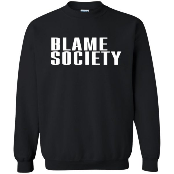 blame society sweatshirt - black