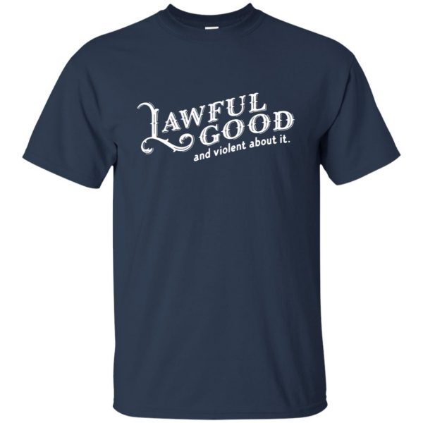 lawful good t shirt - navy blue