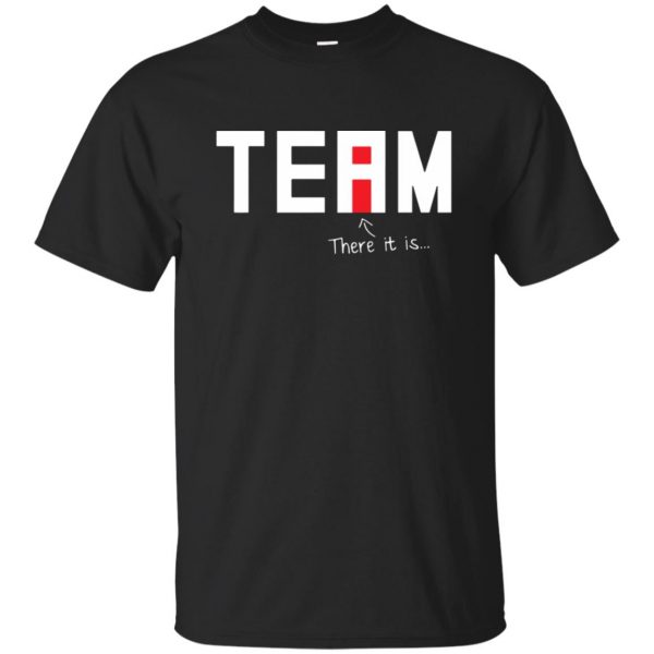i in team shirt - black