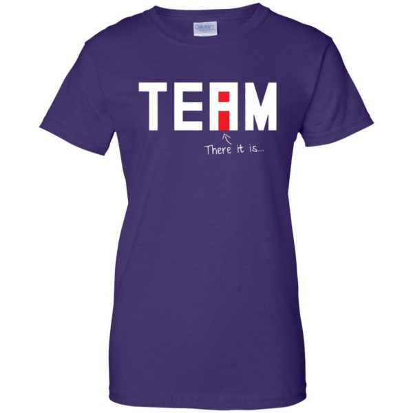 i in team womens t shirt - lady t shirt - purple